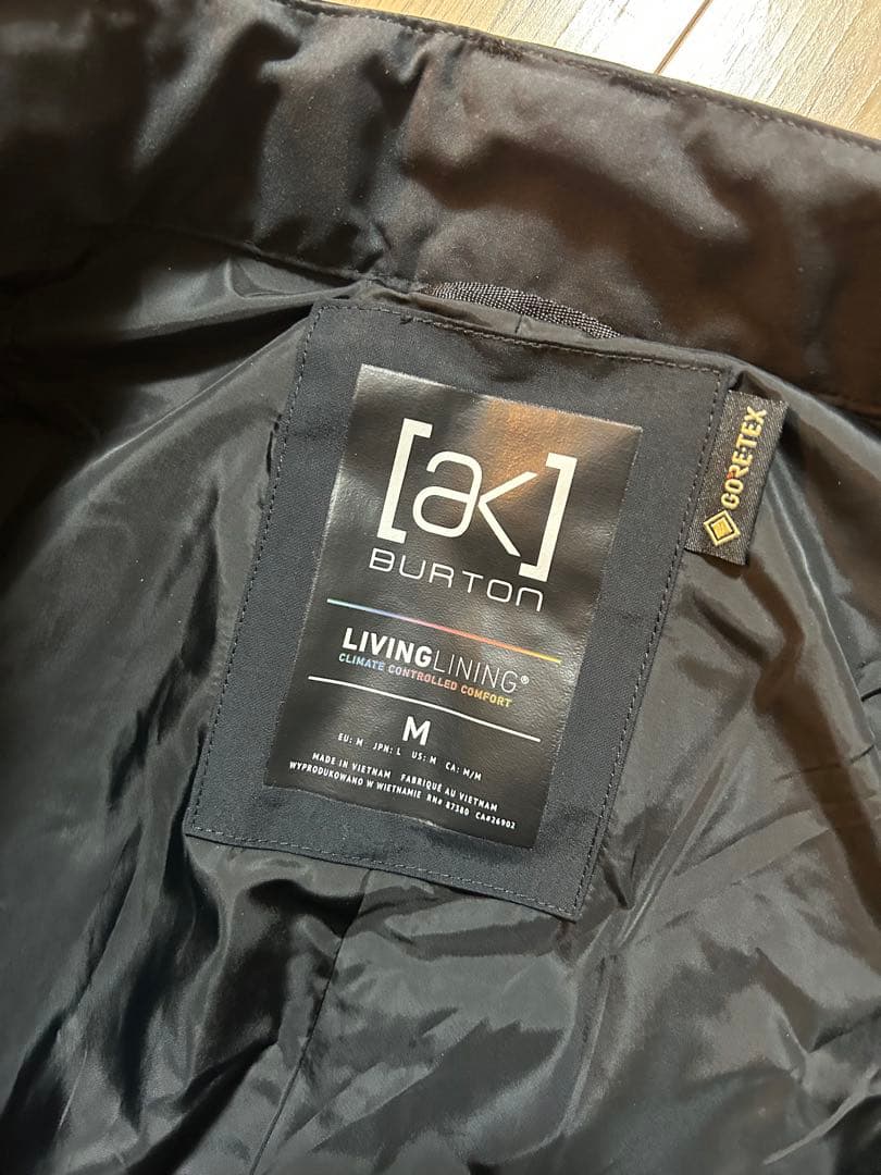 美品 BURTON [ak] M パンツ　バートン　ジャケット　黒　ブラック