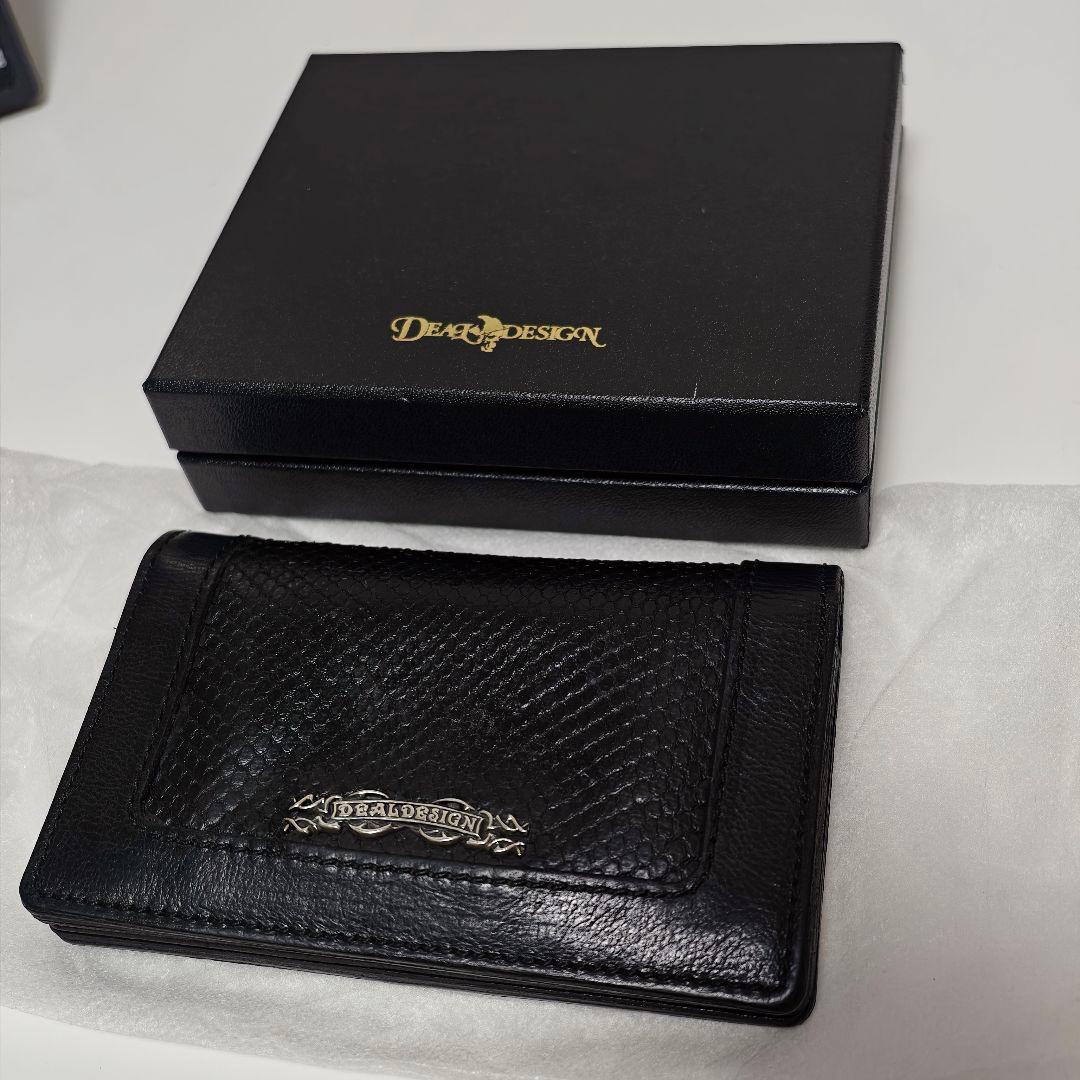 DEAL DESIGN ディールデザイン 財布 ウォレット ヘビ革 黒 パイソン