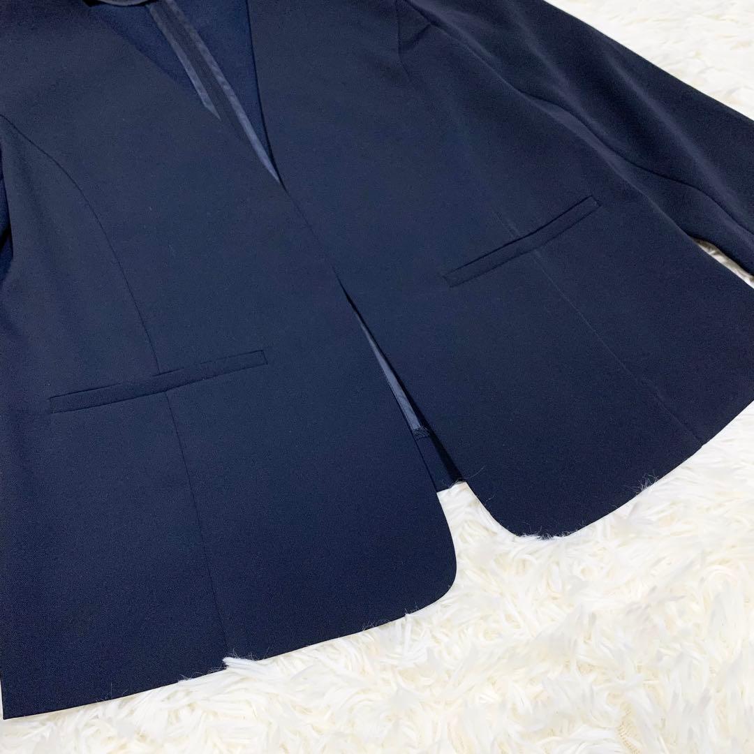 【美品】ナチュラルビューティーベーシック　セットアップ　パンツ　ネイビー　M