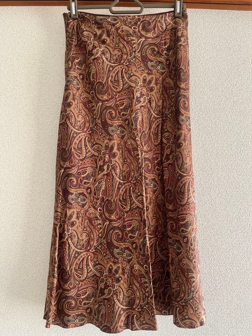 ラルフローレン ペイズリー柄フレアスカート サイズ7