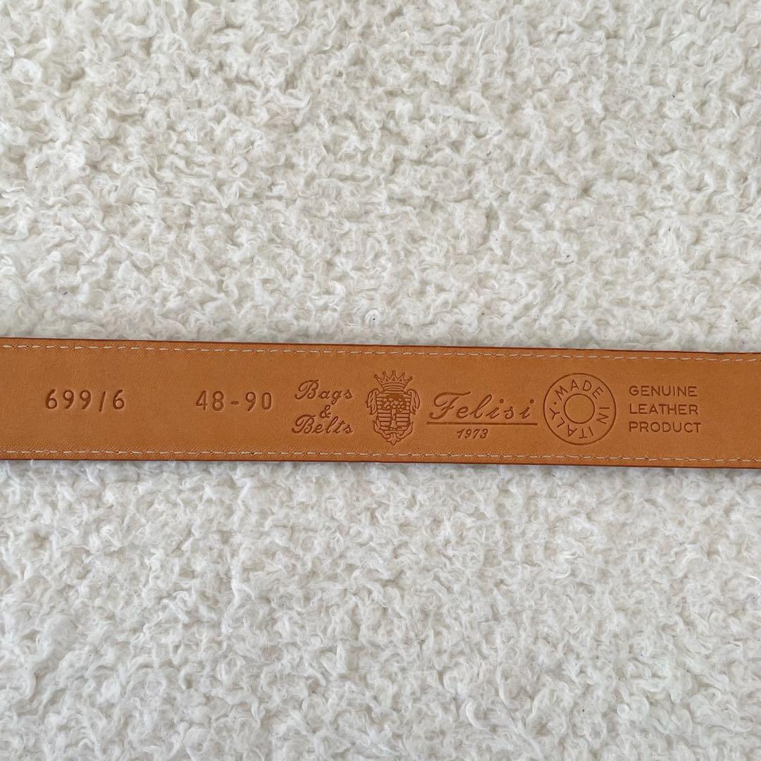 【未使用】Felisi ベルト レザー 茶色 メンズ 48-90