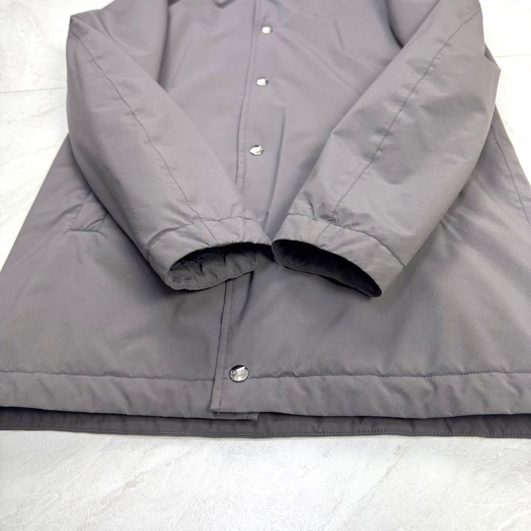 極美品 ヘルノ リゾート フード着脱可 ステンカラーコート グレー 46