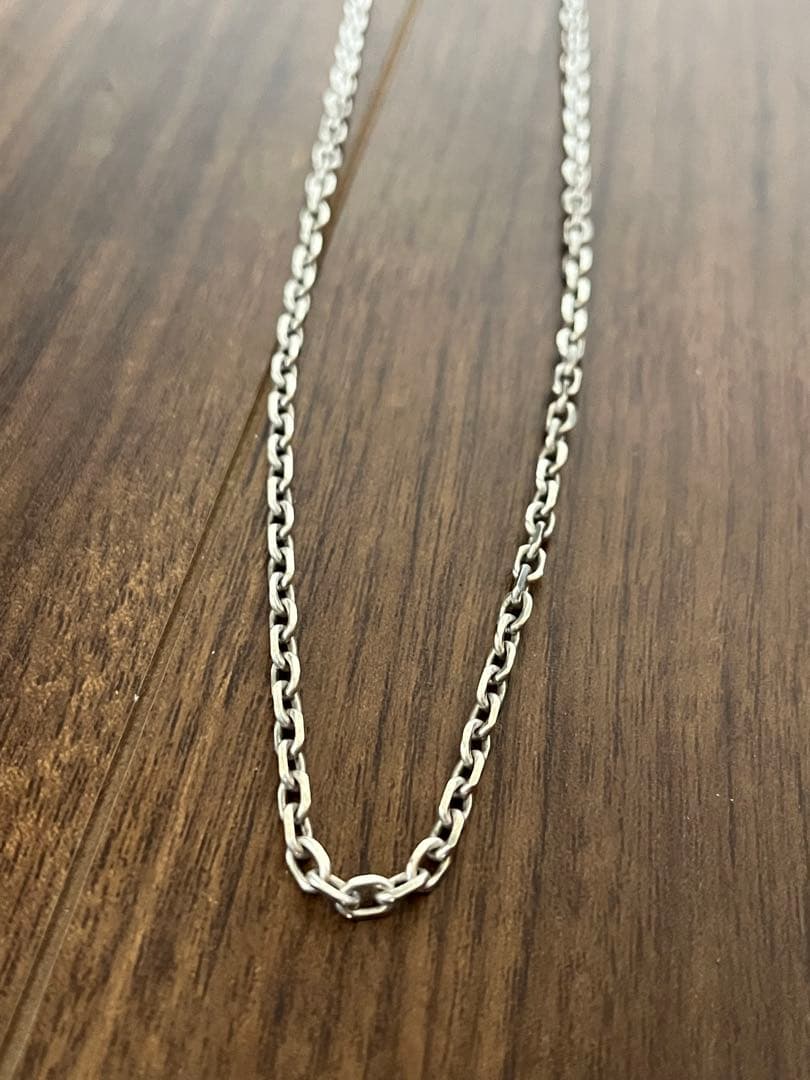 シルバー925 細角チェーン　　　4面カットアヅキチェーン