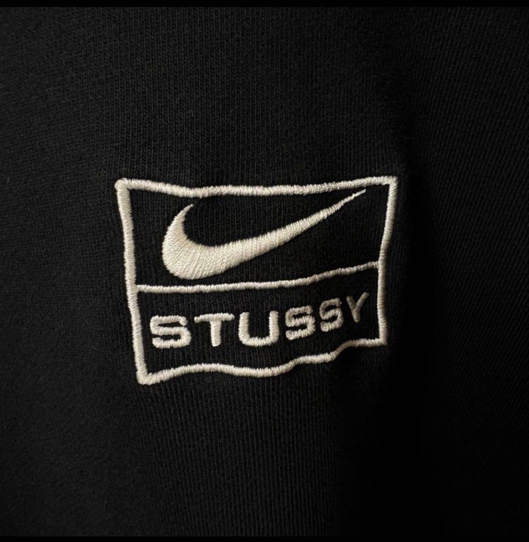 【激レア】NIKE STUSSY スウェット　トレーナー　ステューシー　刺繍　黒