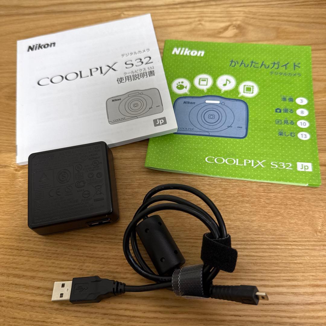 Nikon COOLPIX S32 デジタルカメラ 青