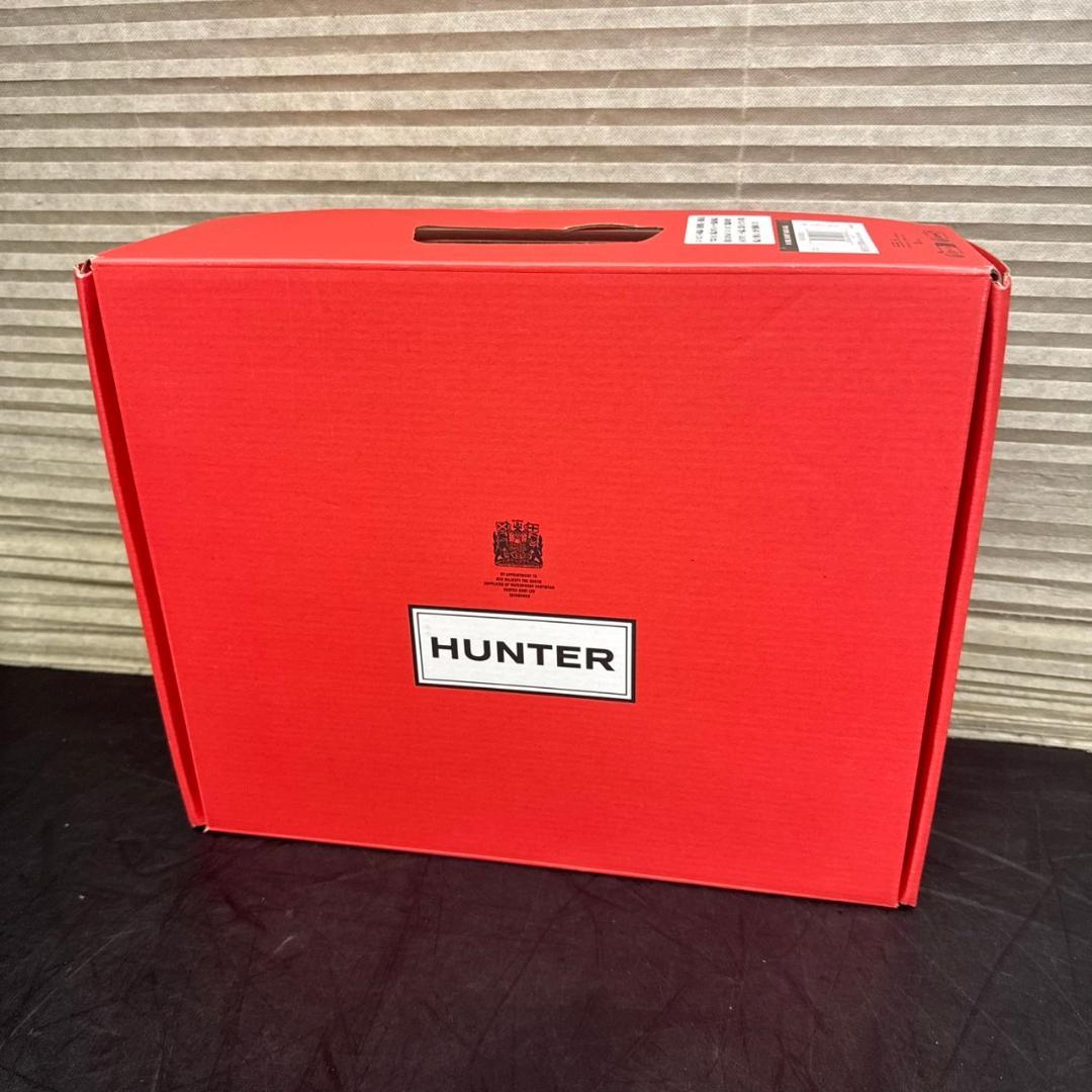 ☆未使用　HUNTER　レインブーツ　ショート バック アジャスタブル　23㎝