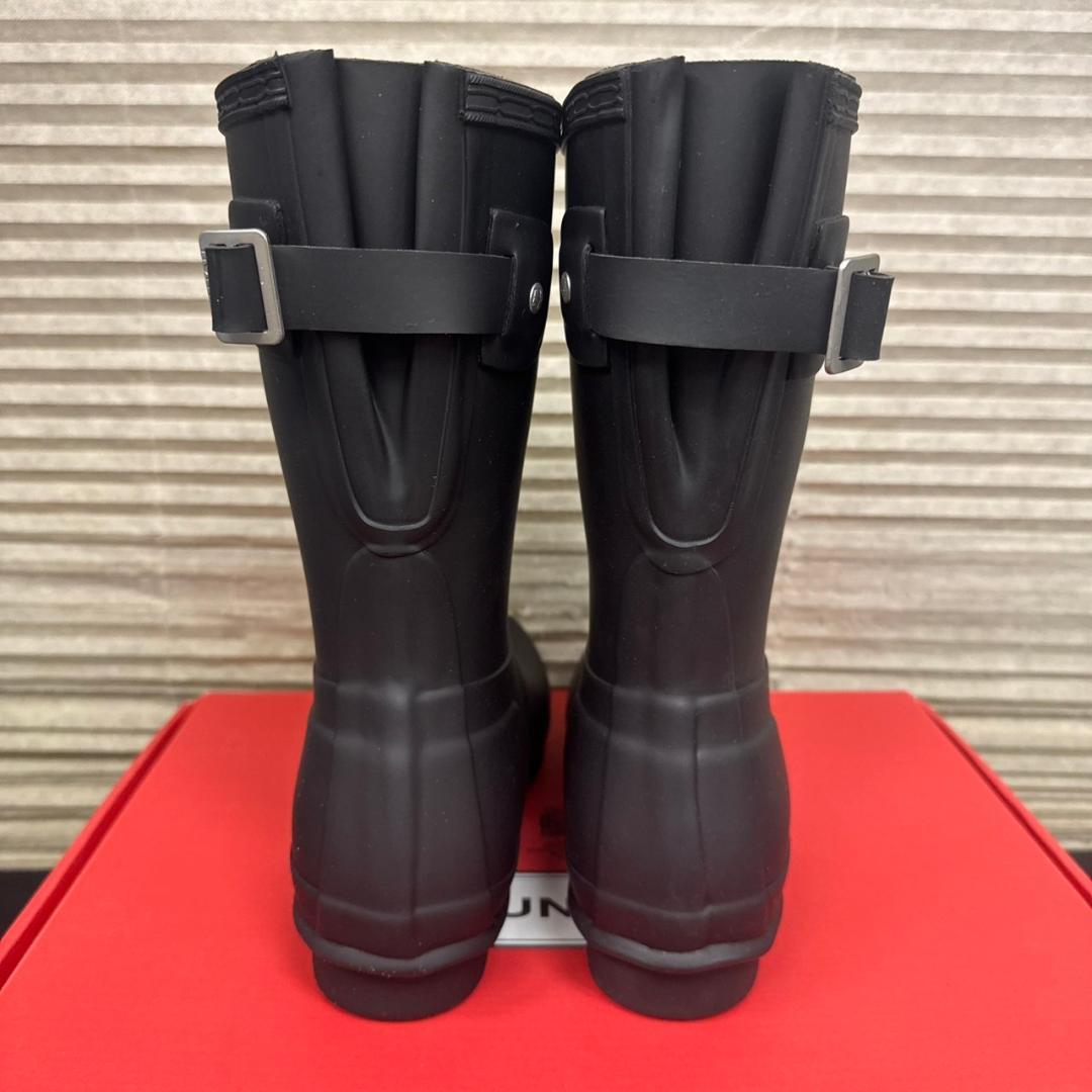 ☆未使用　HUNTER　レインブーツ　ショート バック アジャスタブル　23㎝