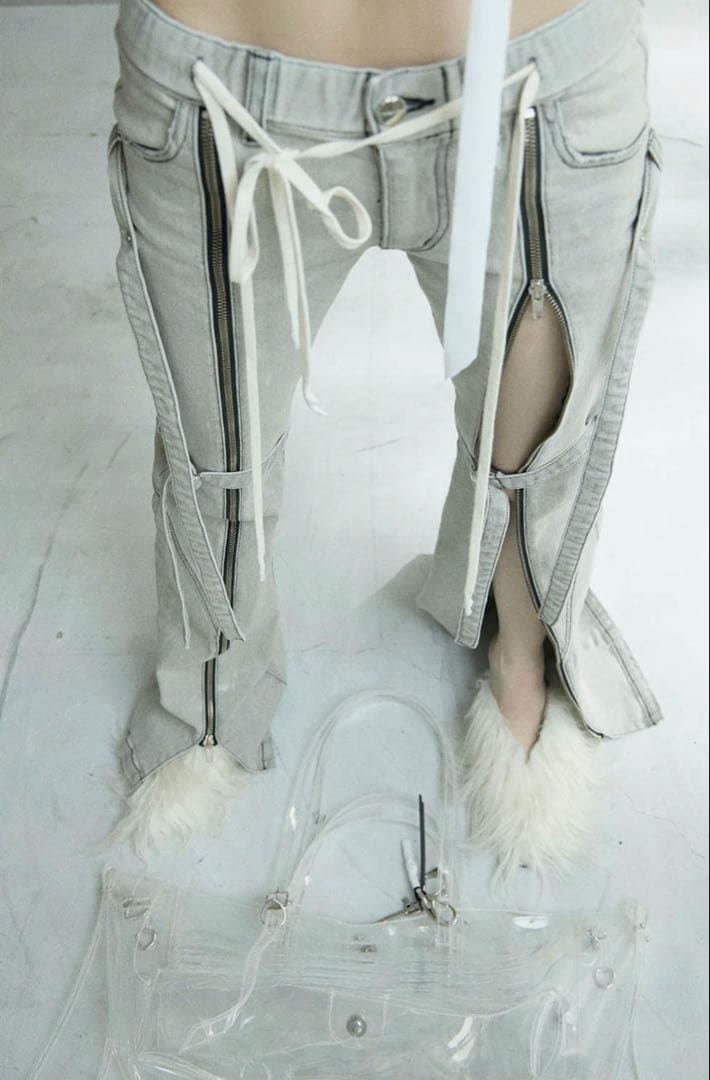 theredthread S droop denim pants デニム パンツ