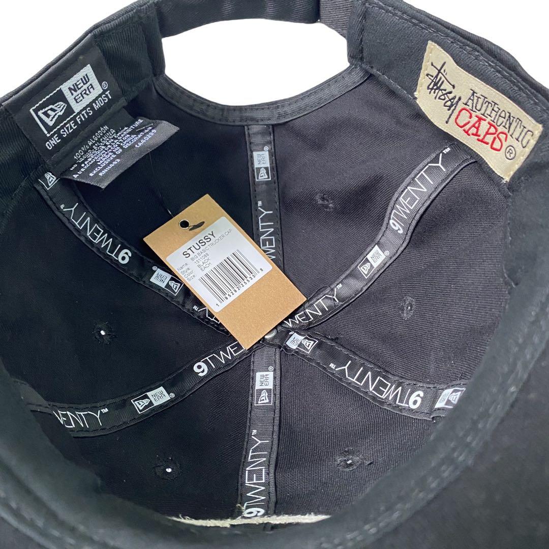 stussy 黒 ベースボールキャップ