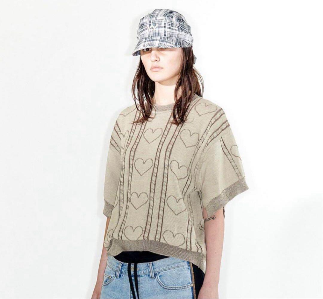 OPEN YY CHECK TIE-UP HAT KHAKI 即完売