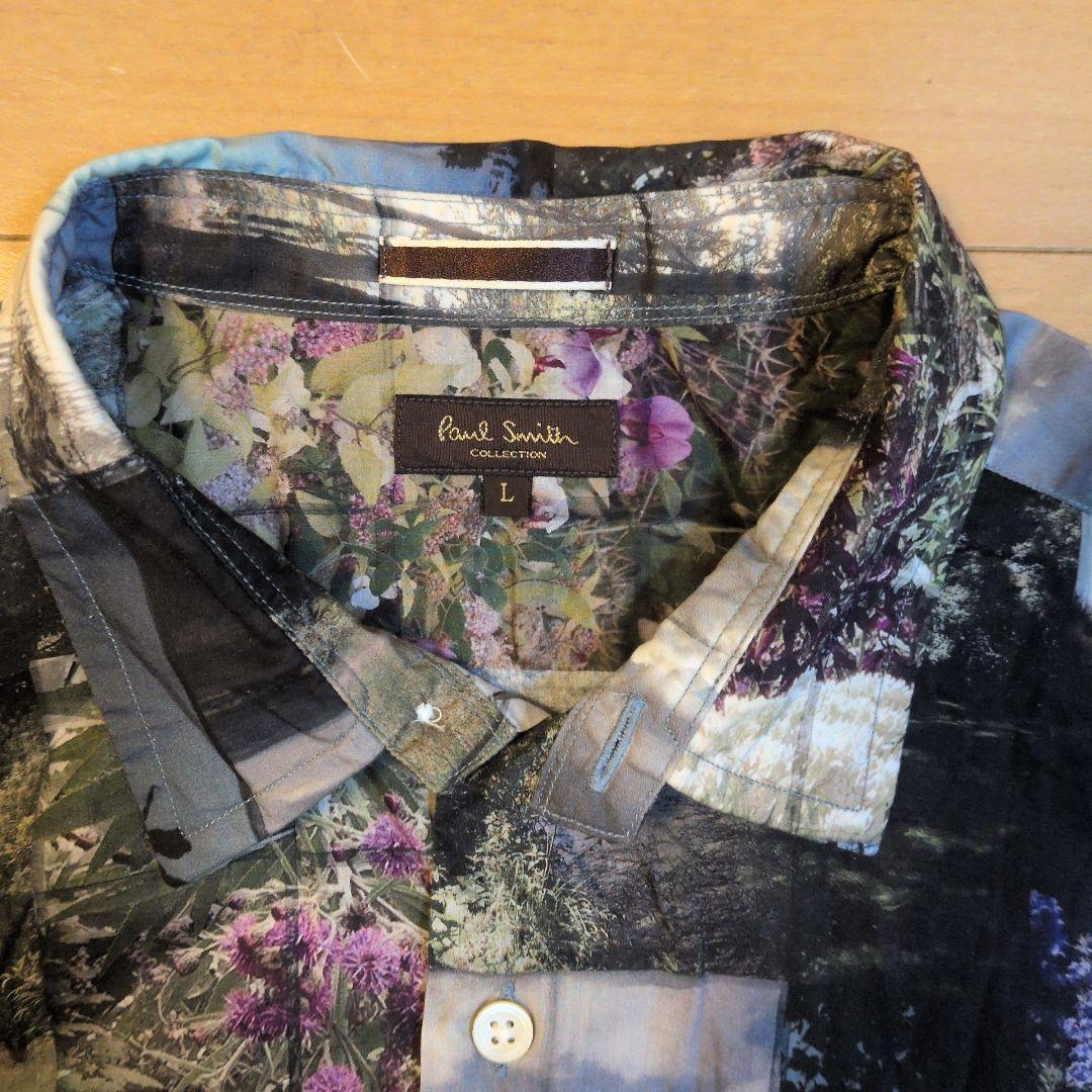 Paul Smith collection 風景写真プリント 長袖シャツ L