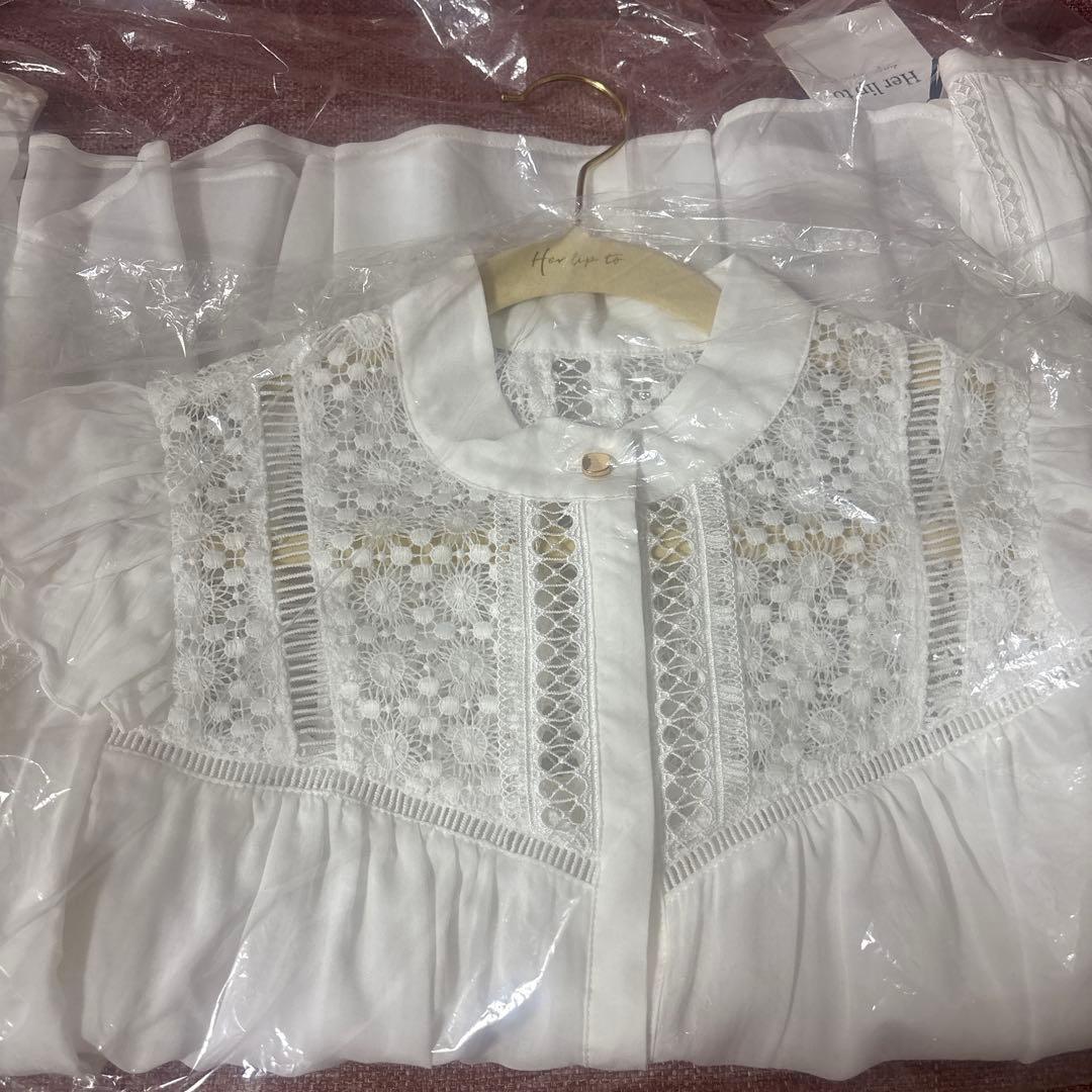 Herlipto Easy to Love Blouse white Mサイズ