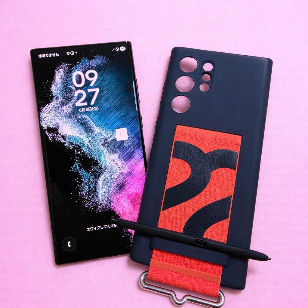 Galaxy S22 Ultra docomo 黒 Sペン付き 純正ケース付き