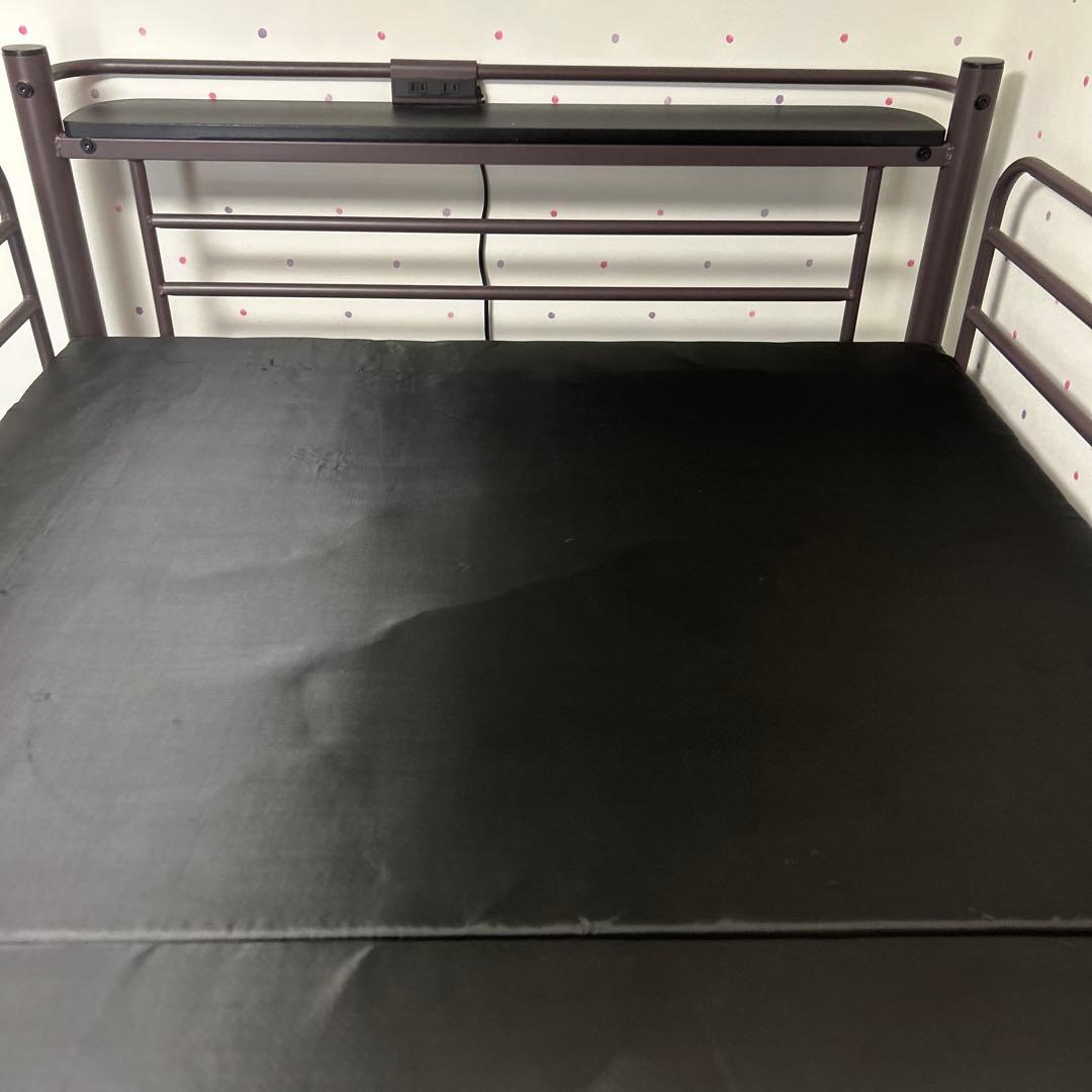 埼玉県引取限定　セミダブルサイズサイズ SDサイズ　ロフトベッド ブラック
