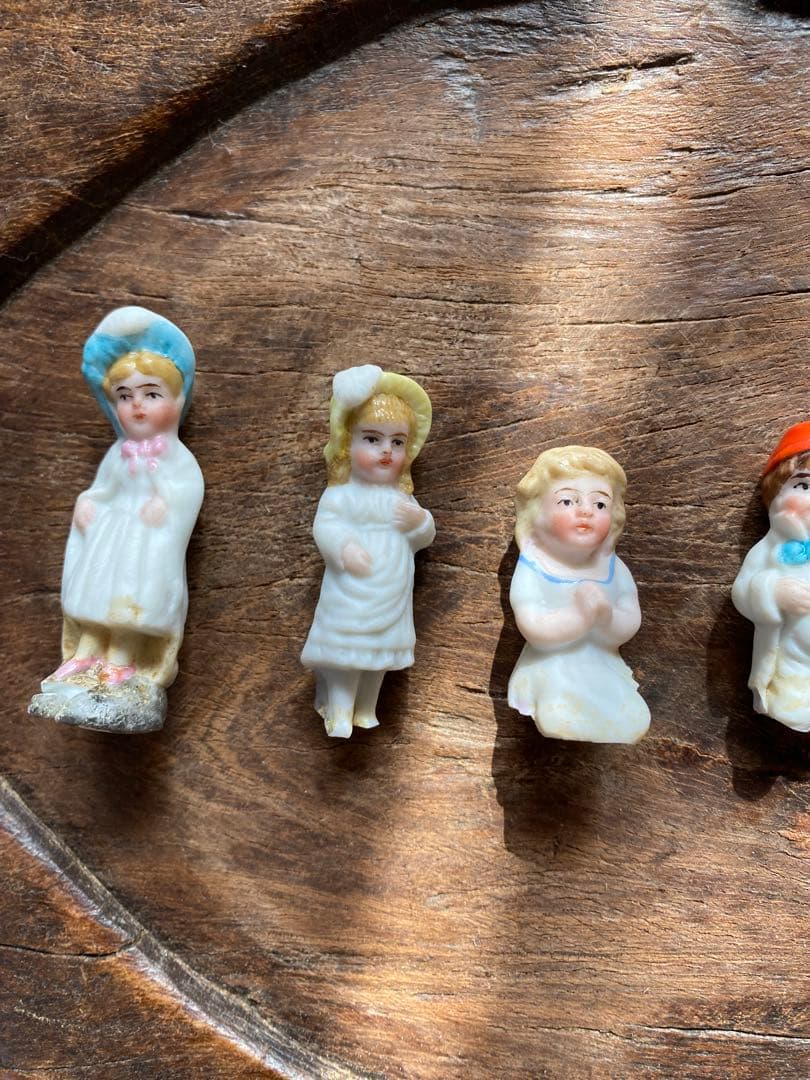みくる　ドイツ　アンティーク　ミニ　ビスクドール　5体　陶器