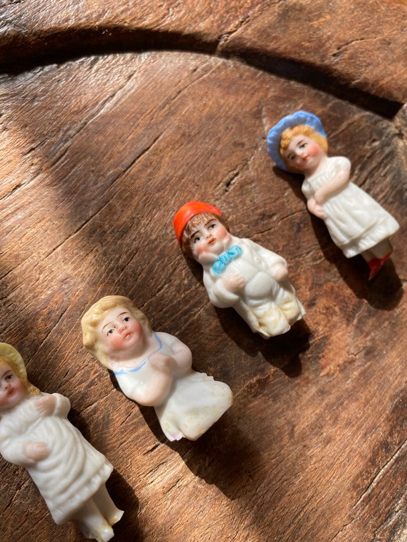 みくる　ドイツ　アンティーク　ミニ　ビスクドール　5体　陶器