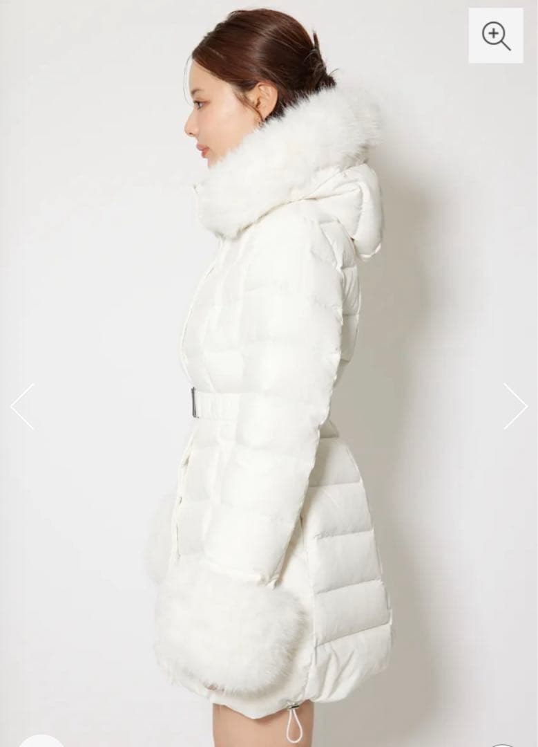 rienda【神くびれダウン】Aラインダウンワンピコート