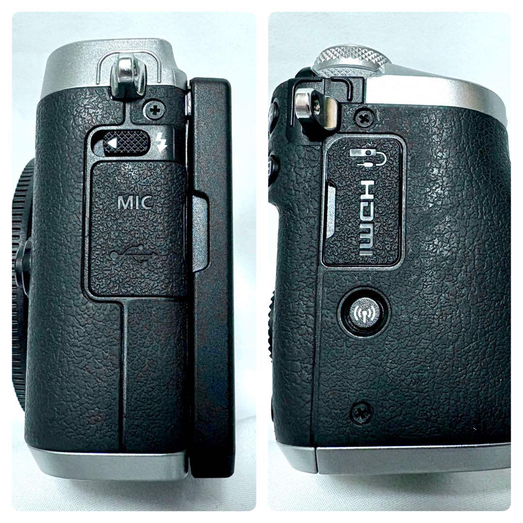 EOS M6 レンズ２本付き プロテクター、レンズフード、ケースも付属 美品