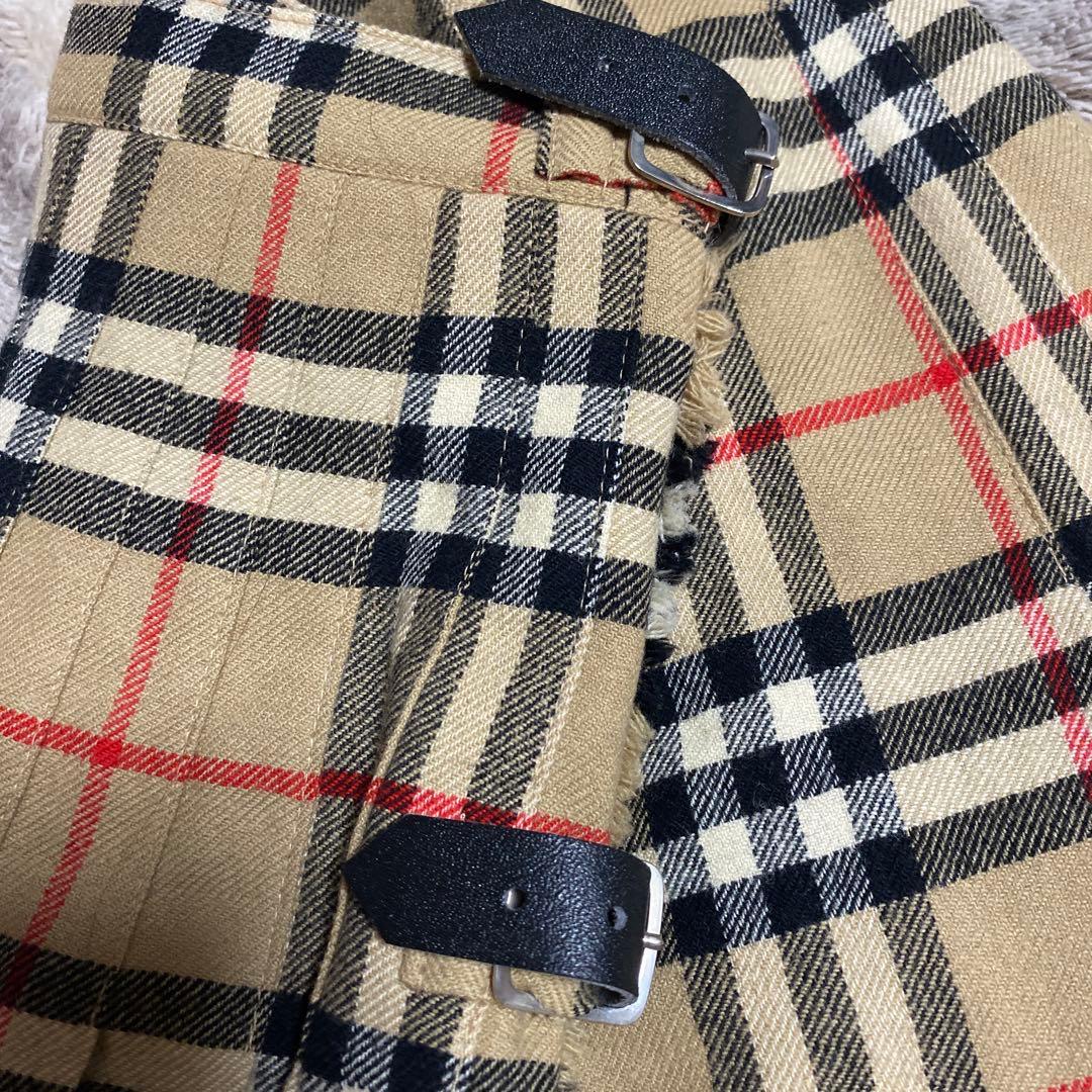 BURBERRY LONDON ノバチェックスカート ラップスカート UK8