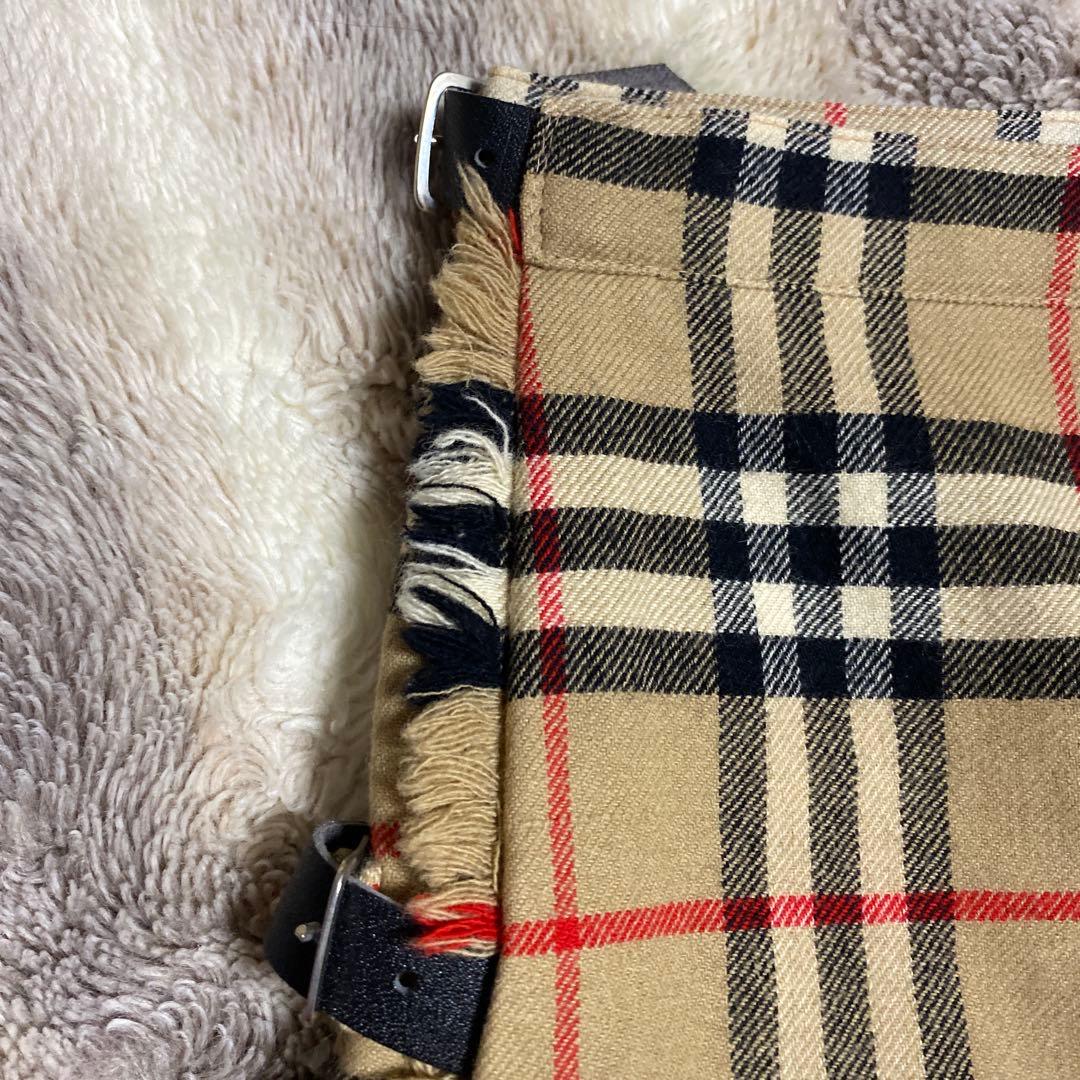 BURBERRY LONDON ノバチェックスカート ラップスカート UK8