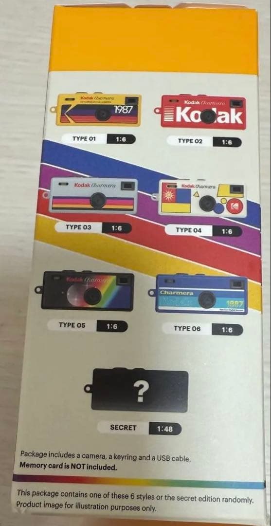 Kodak Charmera カメラ　キーチェーン　シークレット　クリア　透明