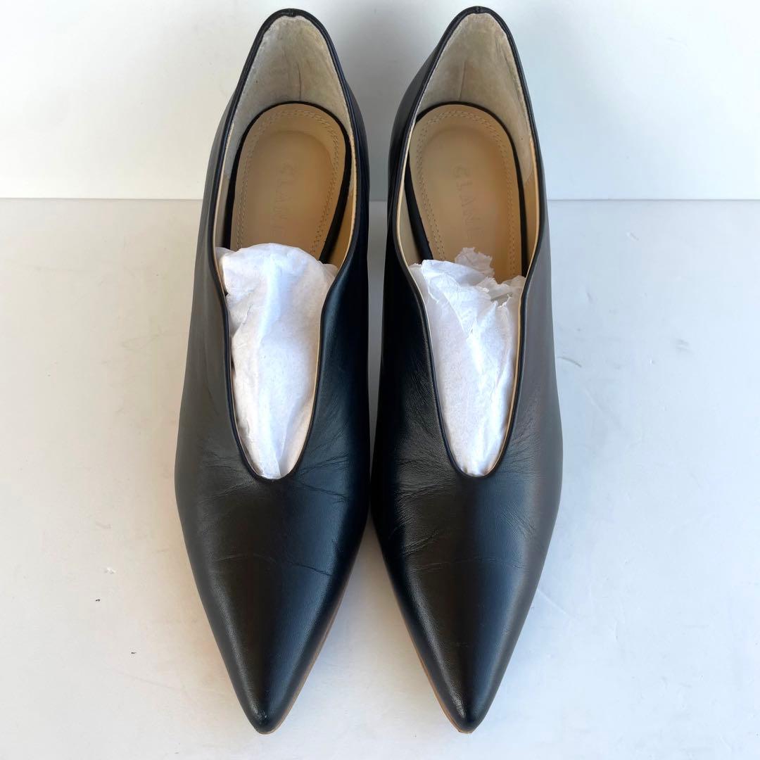 未使用級☆CLANE パンプス POINTED WAVE PUMPS 23.5
