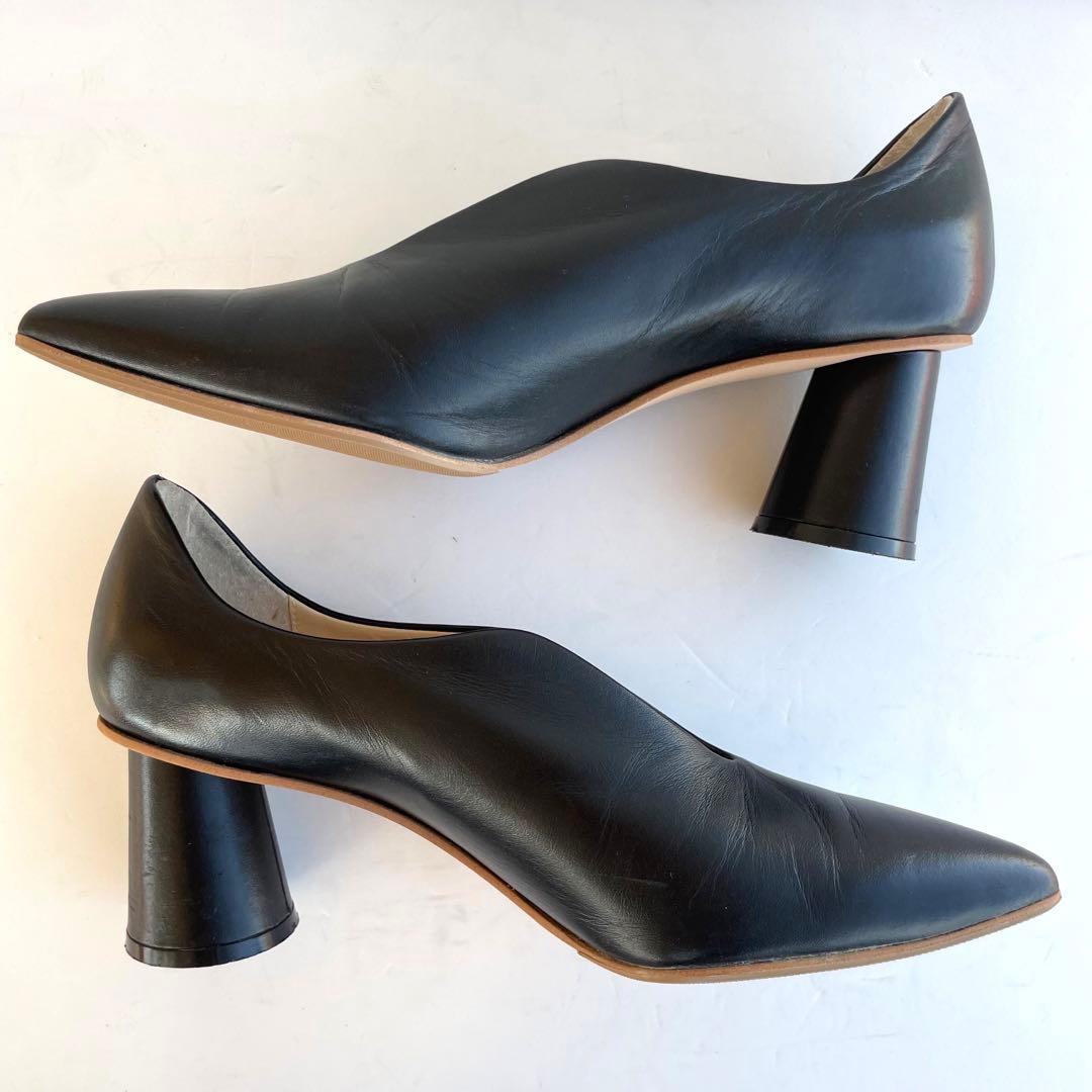 未使用級☆CLANE パンプス POINTED WAVE PUMPS 23.5