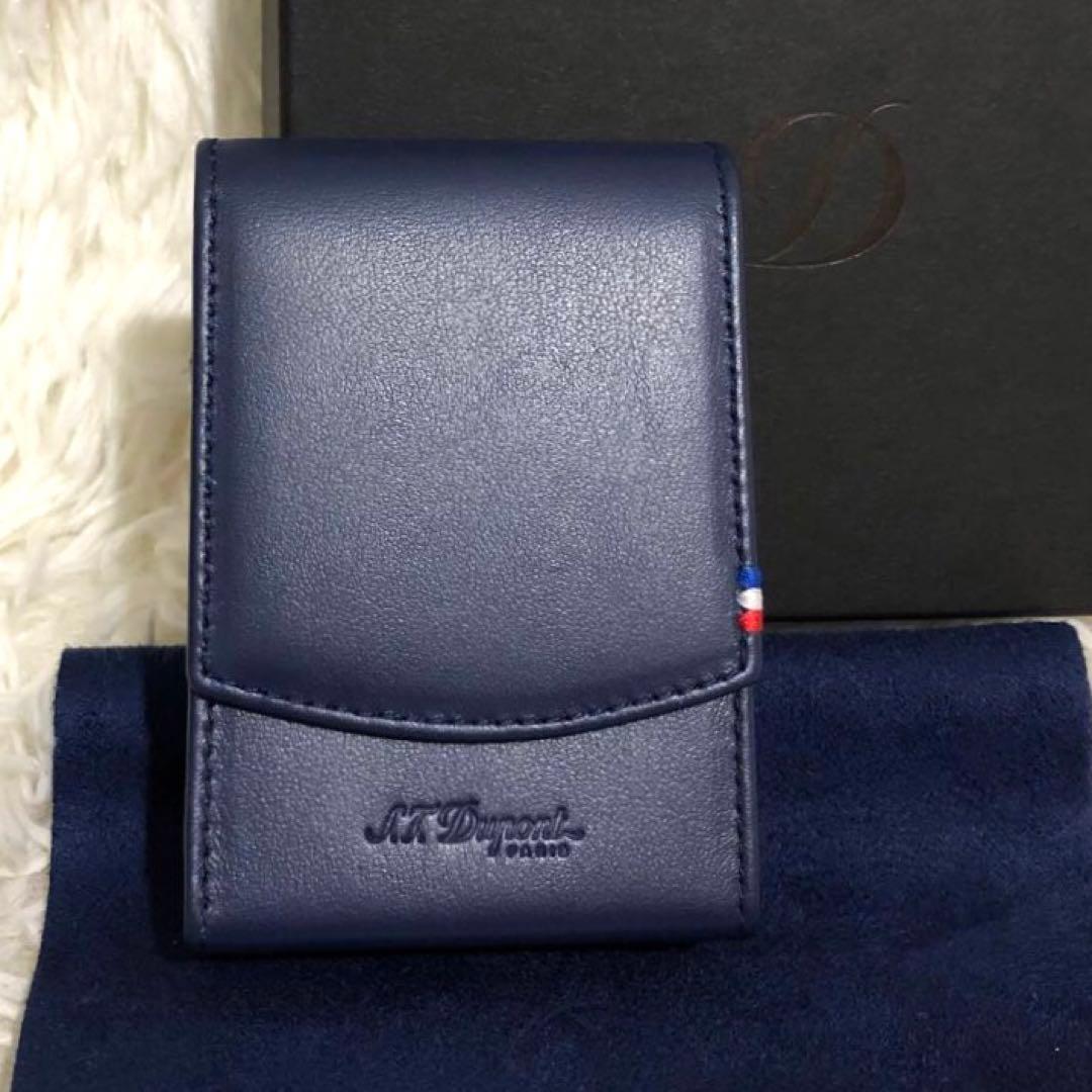 未使用✨エステーデュポン レザー シガーケース タバコケース