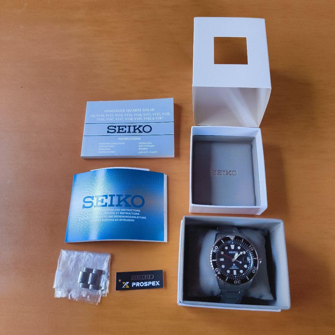 SEIKO PROSPEX SOLAR DIVER'S アナログ腕時計【極美品】