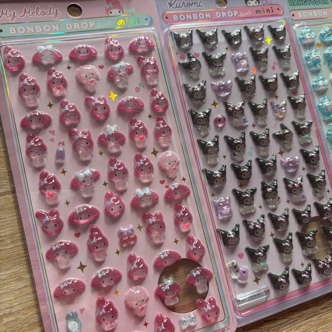 サンリオミニ　ボンボンドロップシール　全8種 （コンプリート）【国内正規品】