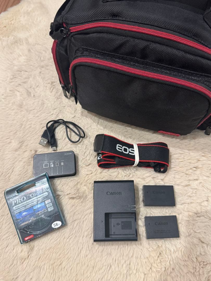 Canon EOSKissX8i ダブルズームキット＋レンズ2本＋PLフィルター