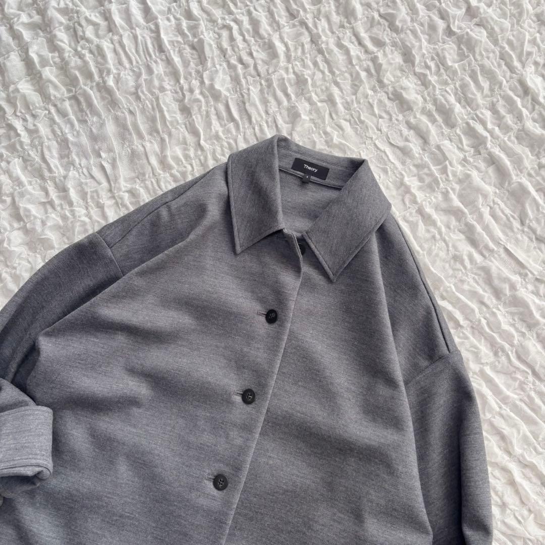 【1度着用のみ美品】 セオリー 近年モデル シャツジャケット