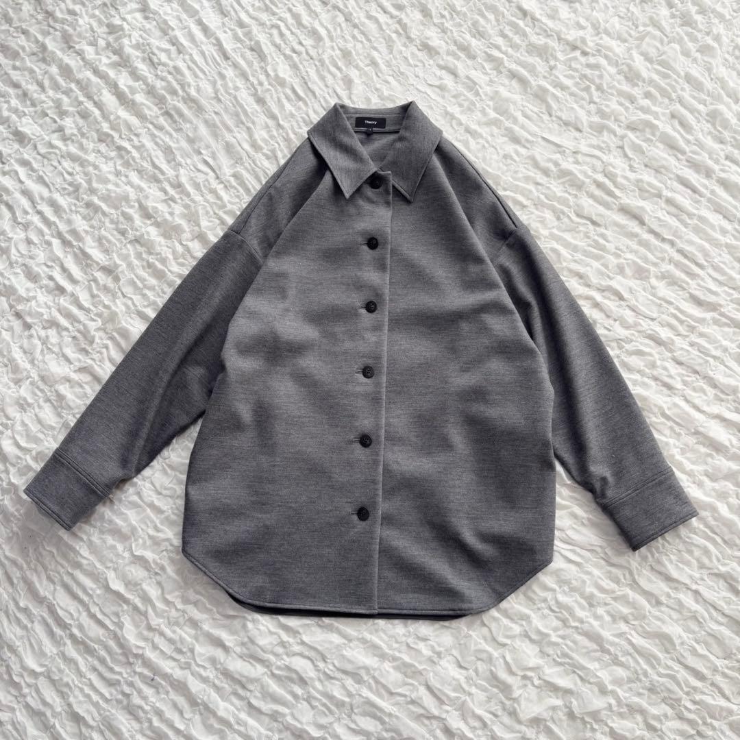【1度着用のみ美品】 セオリー 近年モデル シャツジャケット