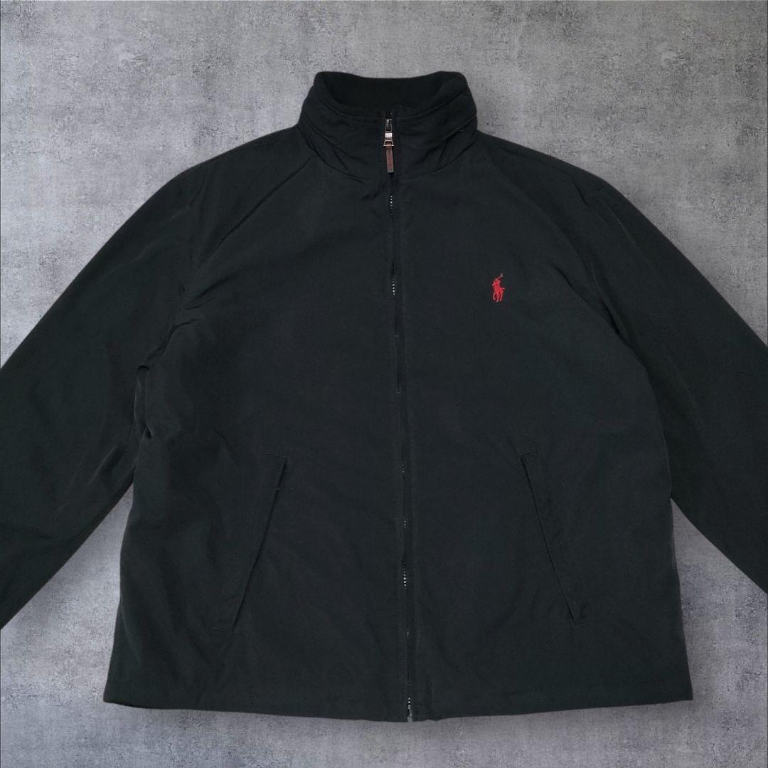 極美品 POLO RALPH LAUREN 中綿 ジップ ジャケット 黒 L