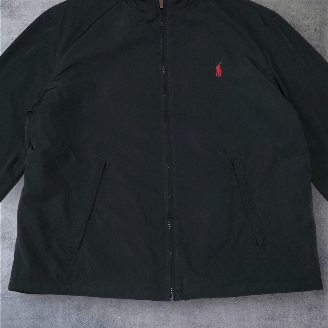 極美品 POLO RALPH LAUREN 中綿 ジップ ジャケット 黒 L