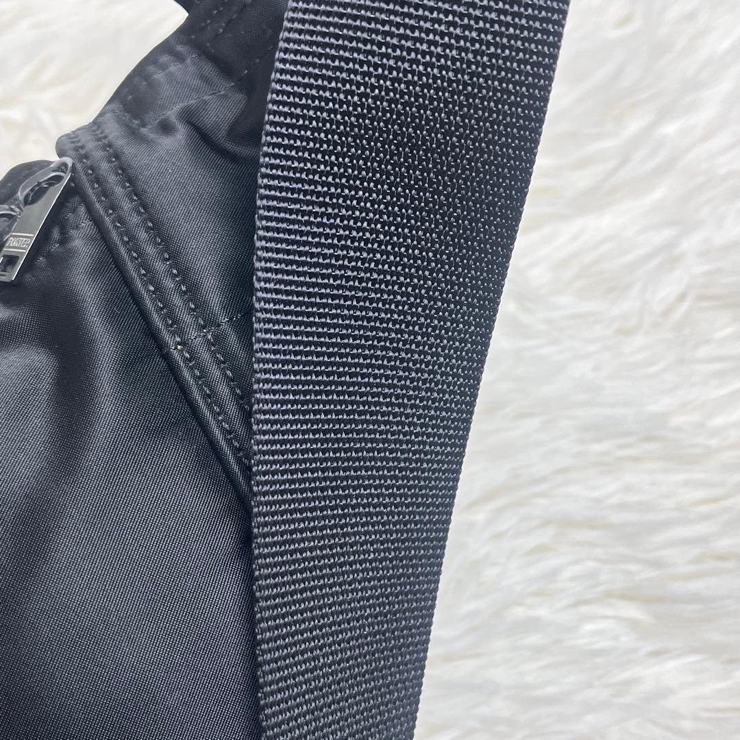 【美品】PORTER ポーター 現行 タンカー ウエストバッグ L ブラック