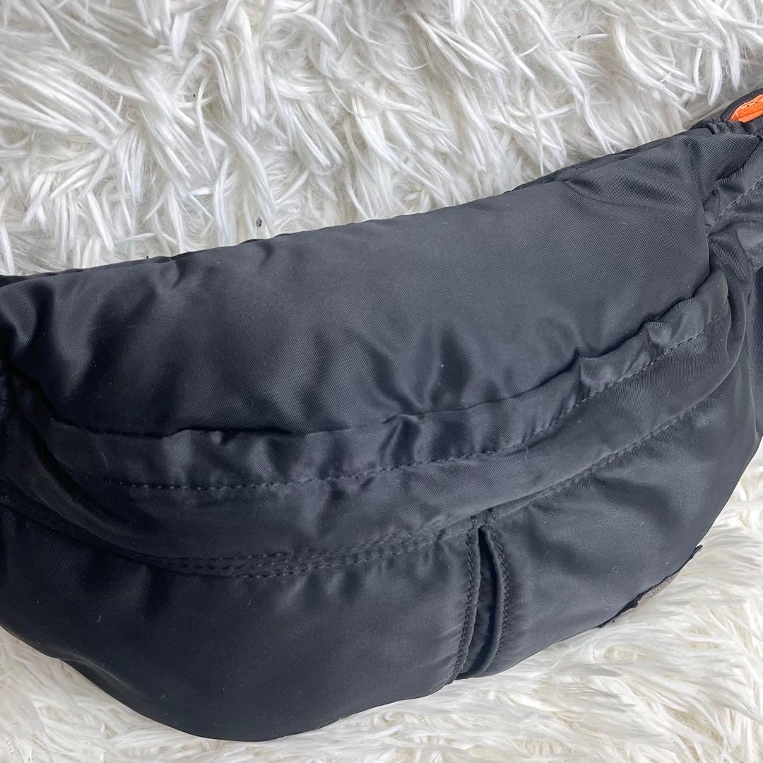 【美品】PORTER ポーター 現行 タンカー ウエストバッグ L ブラック