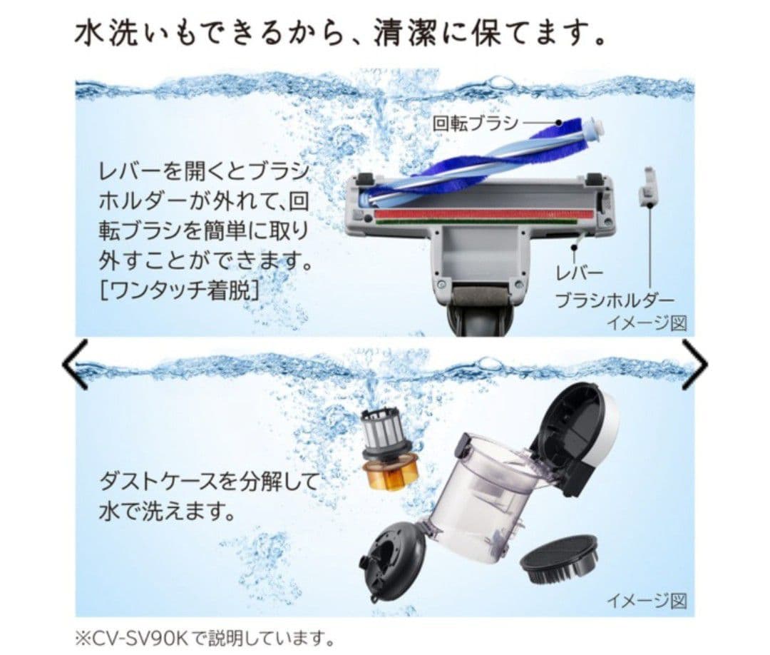 日立サイクロン式クリーナー パワかるサイクロン CV-SV90K-W (新品)