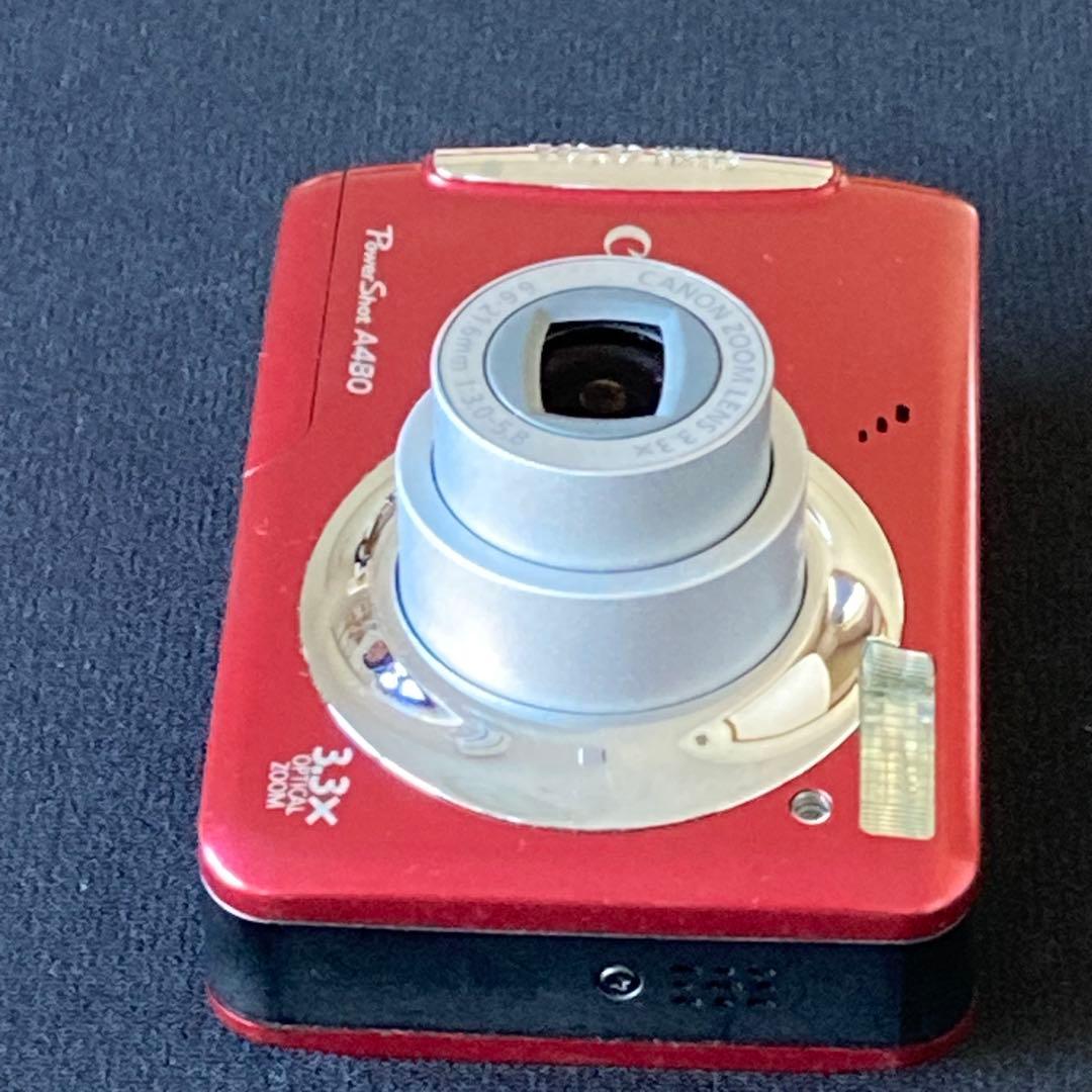 Canon PowerShot A480 レッド CCDセンサー コンデジ