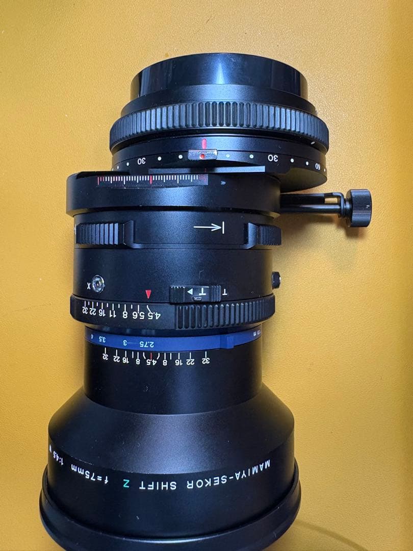 希少MAMIYA-SEKOR SHIFT Z f=75mm 1:4.5 W 美品