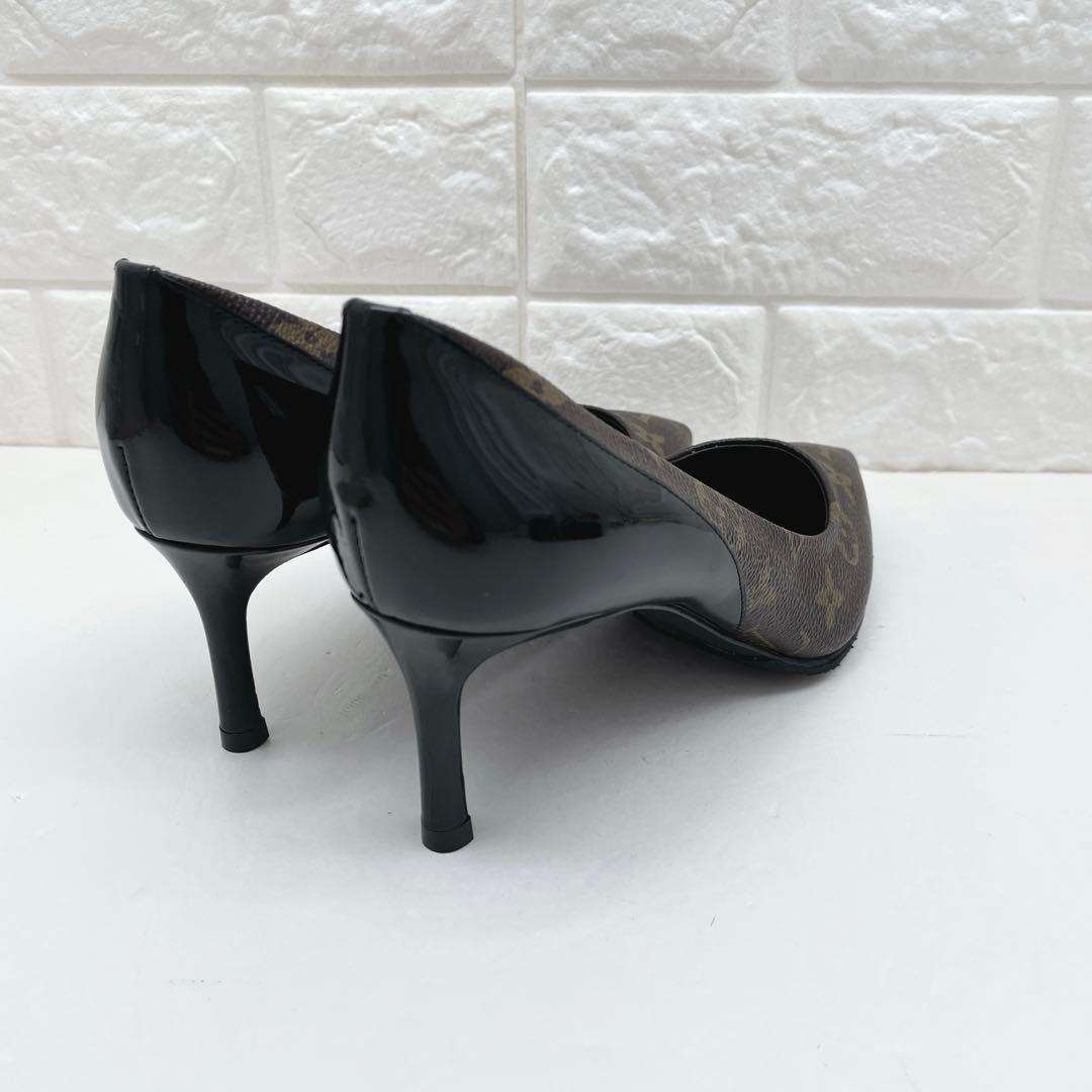 美品 ルイヴィトン モノグラム ハイヒール パンプス　PVC 36.5 ブラウン