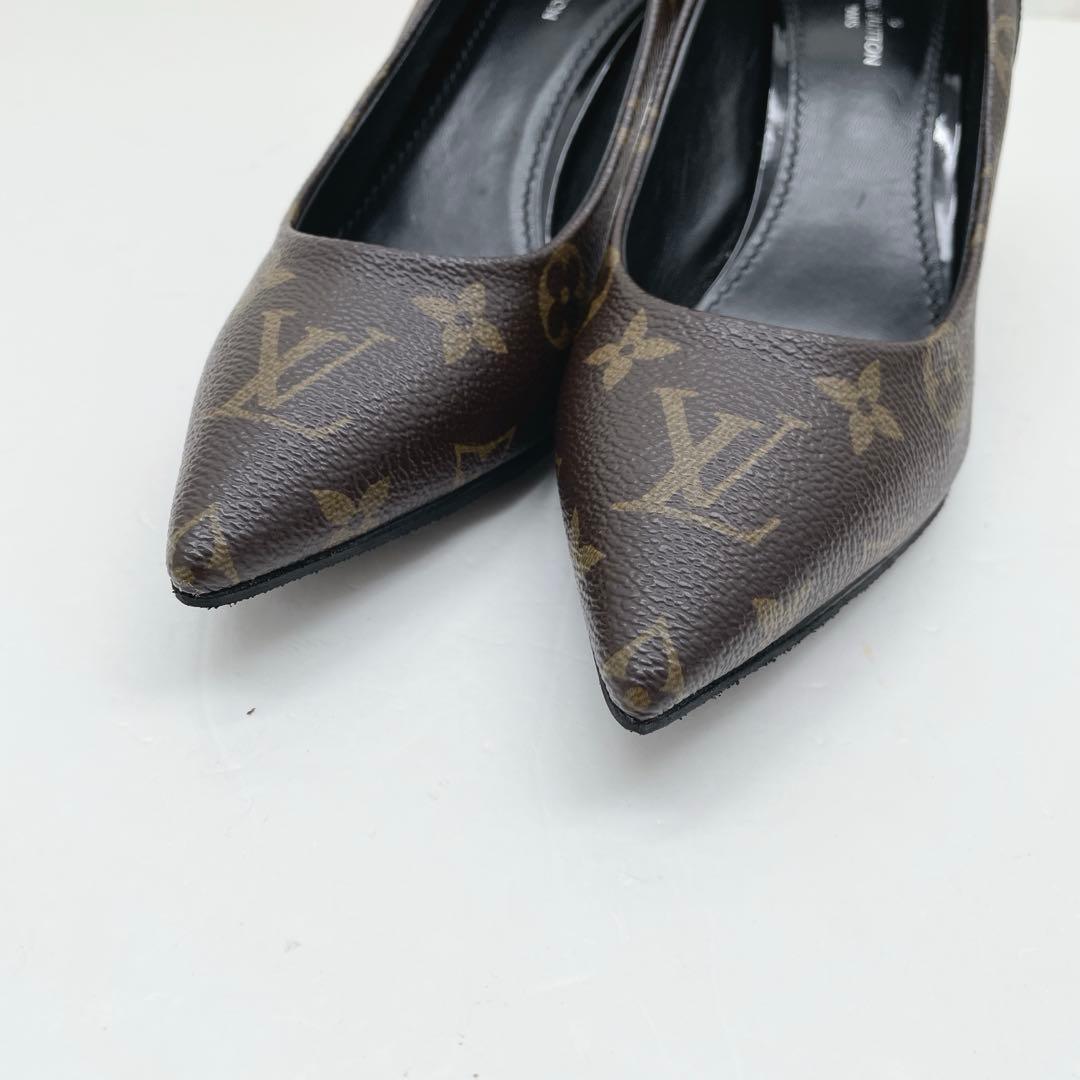 美品 ルイヴィトン モノグラム ハイヒール パンプス　PVC 36.5 ブラウン