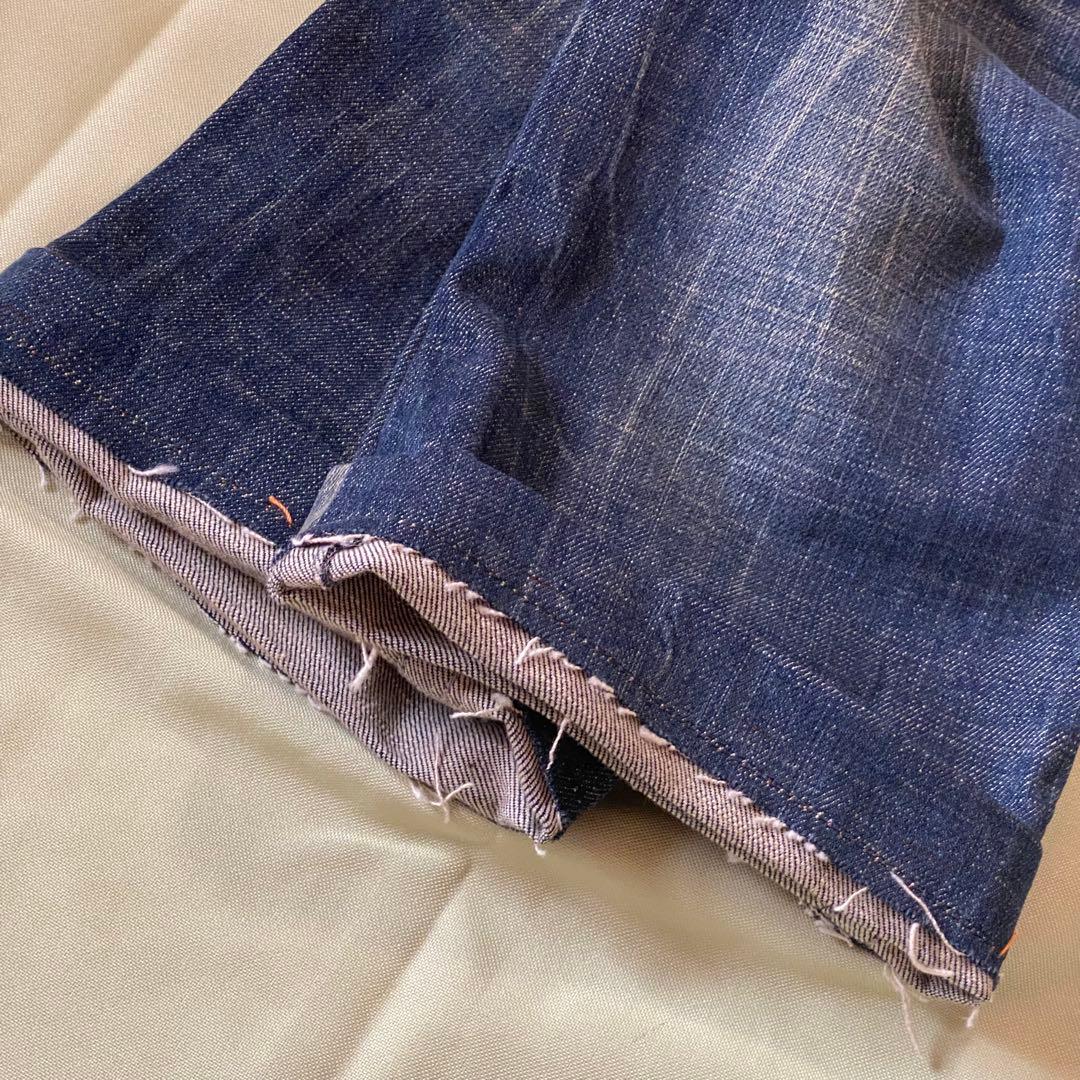レッドペッパー　フレア　 デニム　27 インディゴ　刺繍　スタッズ　y2k 平成