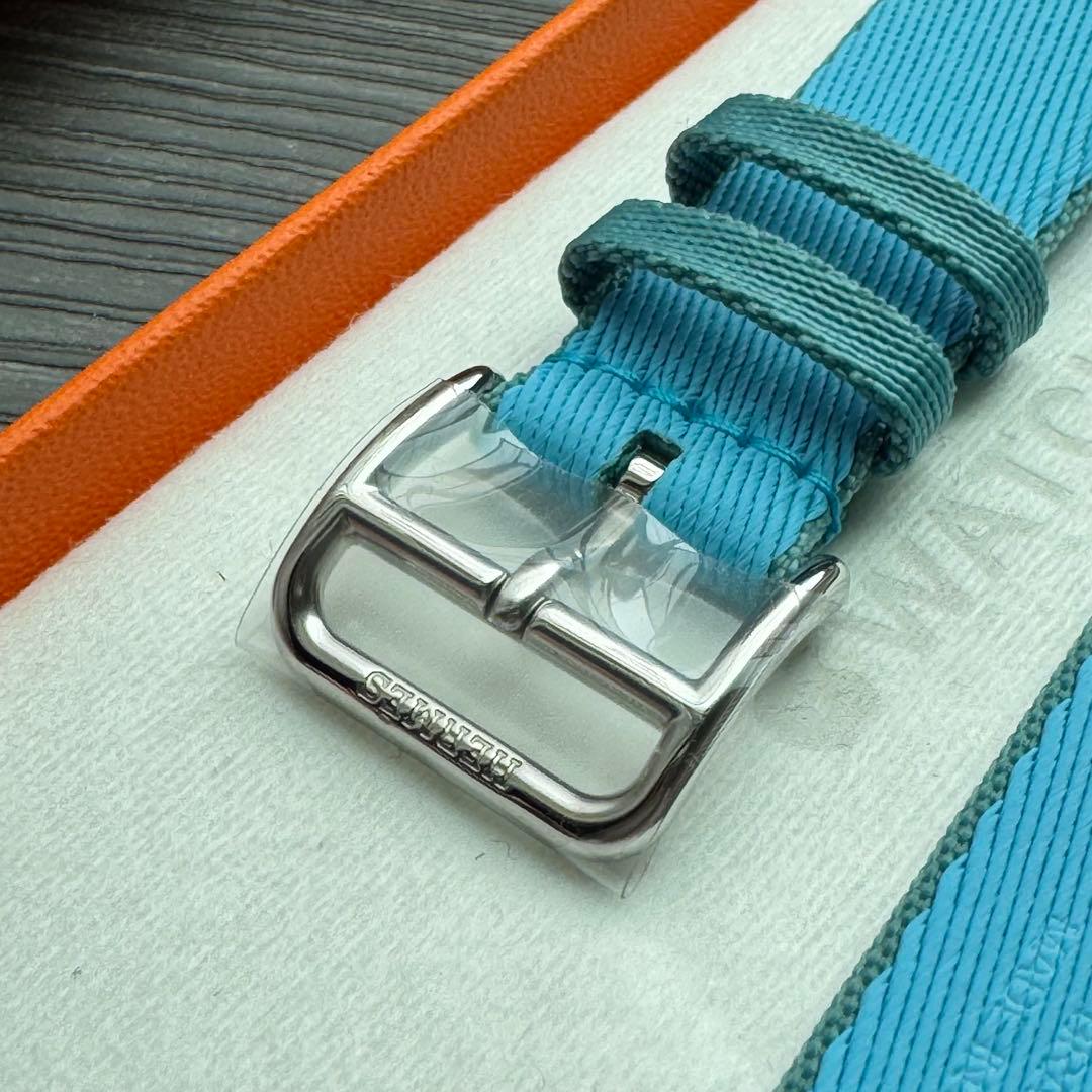 2587 未使用　Apple Watch エルメス　ツイルジャンプ　ブルー