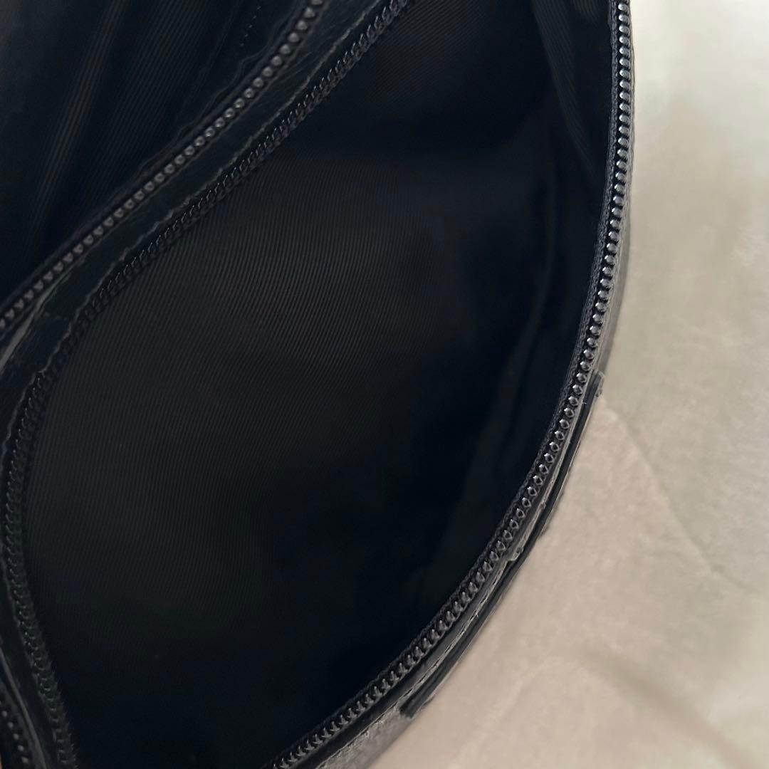 COACH コーチ ボディバッグ ウエストポーチ レザー 黒