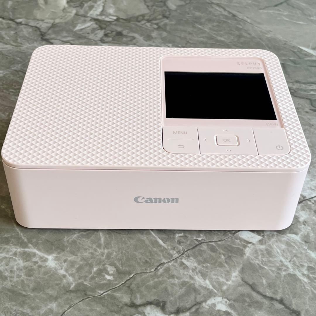 美品　Canon SELPHY CP1500 ピンク　L&カードサイズシート付き