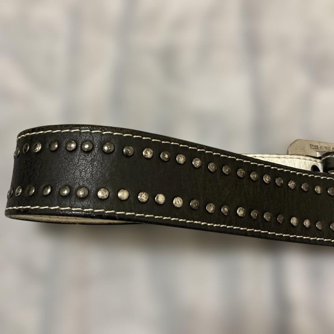 NEIGHBORHOOD レザーベルト ブラック