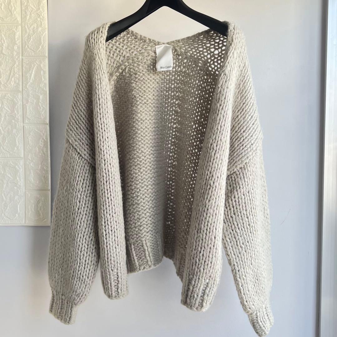 Whim Gazette オーバーサイズニットカーディガン