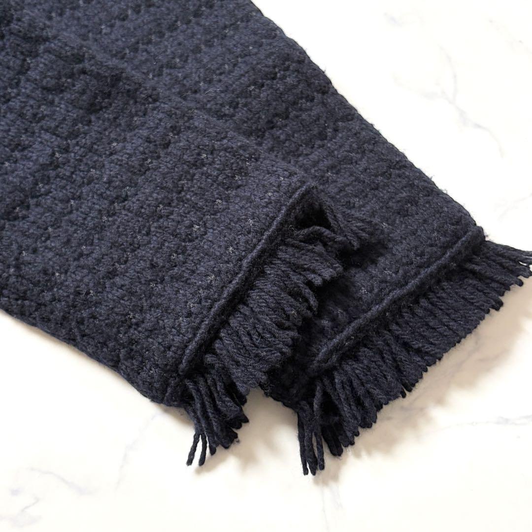 【24AW】Curensology ツイーディフリンジニットカーディガン
