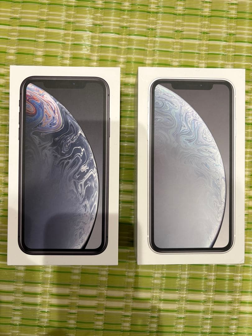 Apple iPhone XR 64GB ブラック ホワイト本体セット